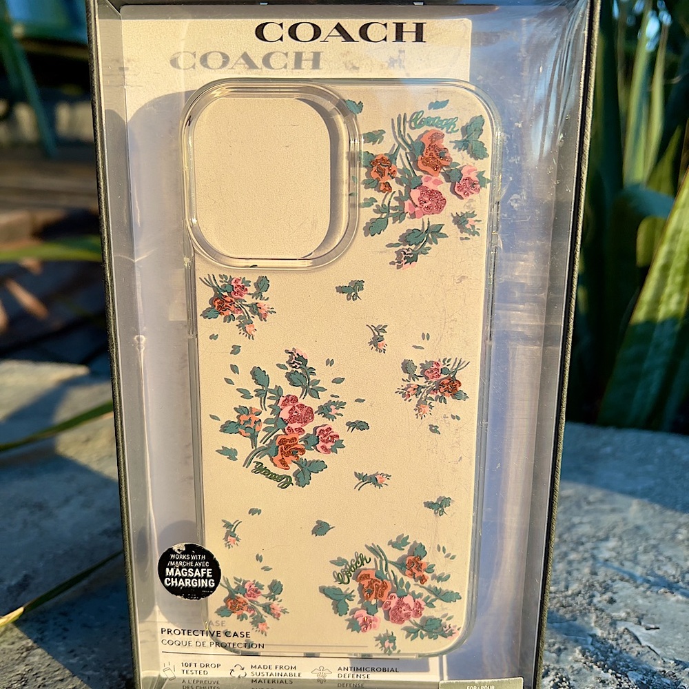 Coach Protective Hardshell Case iPhone 13 Pro Max - Rose Bouquet
